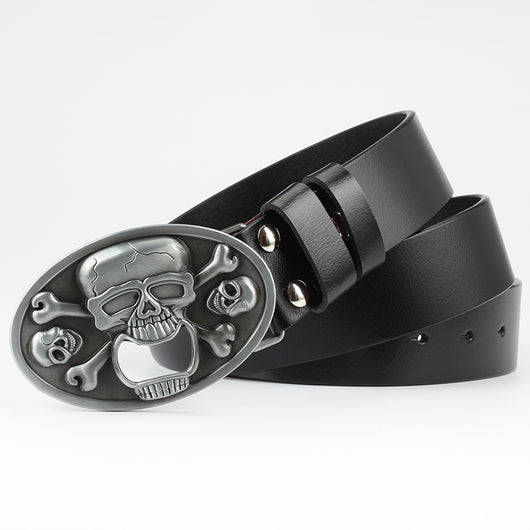 Cinturón Casual para Hombre con Hebilla Calavera - Image 10