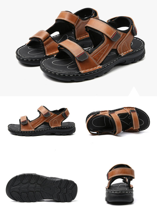 Sandalias Hombre Velcro Cómodas - Chanclas Ajustables Verano - Image 23