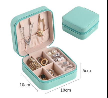 Joyero Portátil de Cuero para Viajes - Organizador Compacto de Joyas - Image 11