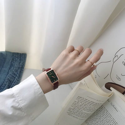 Reloj Cuadrado Retro Mori con Encaje para Mujer - Image 18