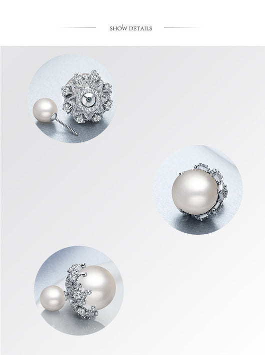 Aretes de Plata Esterlina con Perla Reversible - Image 20