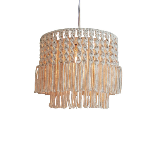 Lámpara Colgante Tejida Estilo Pastoral - Decoración Artesanal para Sala y Dormitorio - Image 4