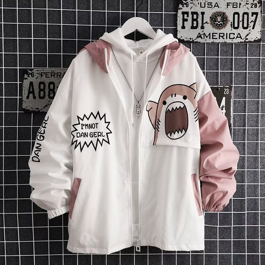 Chaqueta Hoodie Oversized Coreana para Primavera y Otoño