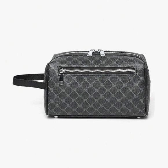 Bolsa de Aseo Deportiva de Gran Capacidad - Diseño Casual con Estampado PU para Hombre