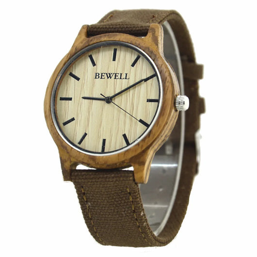 Reloj de Madera con Correa de Lona - Image 15