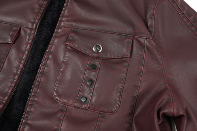 Chaqueta de Cuero PU para Hombre - Primavera y Otoño - Image 11