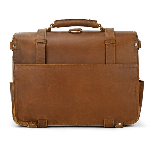 Bolsa de Viaje Retro Cuero Crazy Horse para Hombre - Image 6