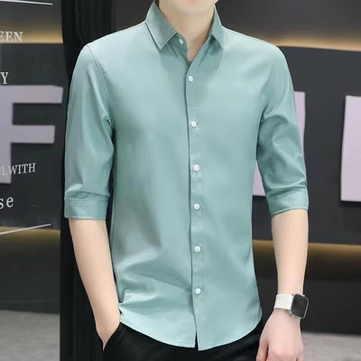 Camisa Entallada de Manga Corta para Hombre - Image 10