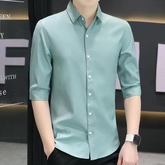 Camisa Entallada de Manga Corta para Hombre - Image 10