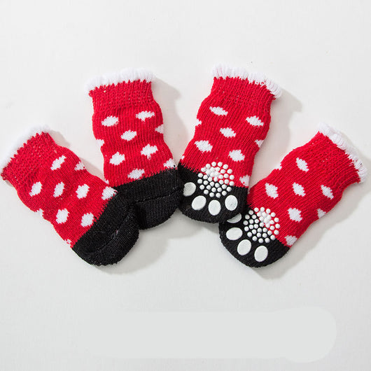 Calcetines Cálidos de Algodón para Mascotas - Comodidad y Amor - Image 16