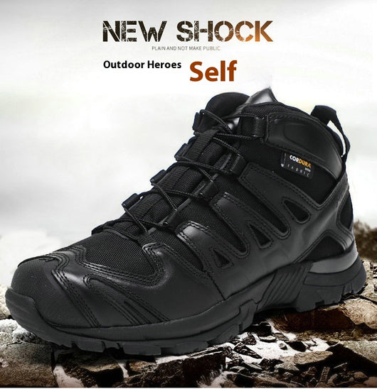 Botas Tácticas Militares para Hombre - Bota de Combate Media Desierto - Image 10
