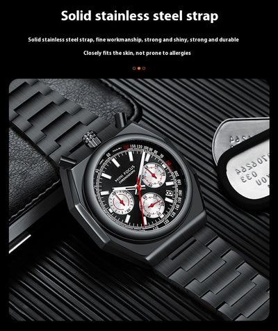Reloj de Pulsera Multifunción Retro con Correa de Acero Inoxidable - Image 16