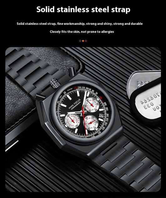 Reloj de Pulsera Multifunción Retro con Correa de Acero Inoxidable - Image 16
