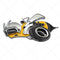 Plata Amarillo Talla Grande Derecha