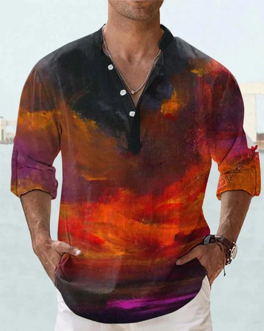Polo Manga Larga con Impresión Digital 3D para Hombre - Image 26