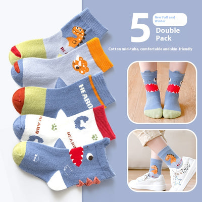 Calcetines de Algodón para Niño con Dinosaurios - Otoño/Invierno - Image 5