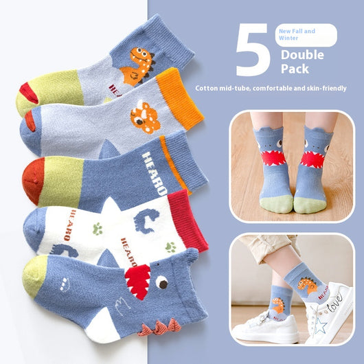 Calcetines de Algodón para Niño con Dinosaurios - Otoño/Invierno - Image 5