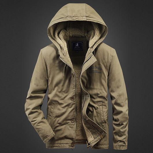Chaqueta Casual de Algodón con Solapa para Hombre - Image 7