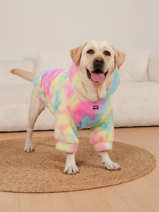 Suéter para Perro Tie-Dye Arcoíris con Patrón de Conejo - Image 8