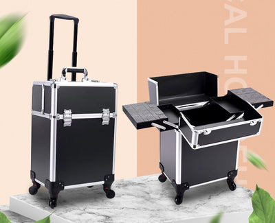 Carrito Profesional de Maquillaje y Cosméticos con Almacenamiento Amplio - Image 2