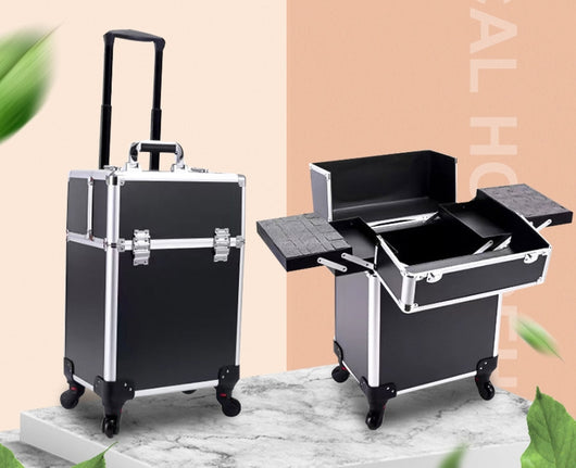 Carrito Profesional de Maquillaje y Cosméticos con Almacenamiento Amplio - Image 2