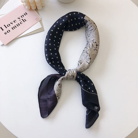 Pañuelo de Seda Vintage con Estampado de Marañón - Image 2