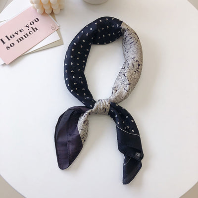 Pañuelo de Seda Vintage con Estampado de Marañón - Image 2