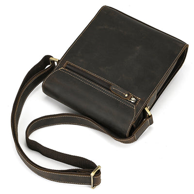 Bolso Bandolera de Cuero Genuino para Hombre - Image 44