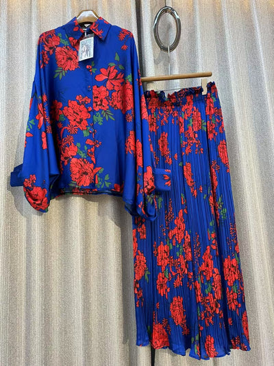 Conjunto de Dos Piezas: Blusa Estampada Personalizada + Pantalón Ancho de Cintura Alta - Image 31