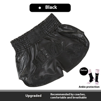 Pantalones Cortos Profesionales de Boxeo Tailandés y Sanda para Hombre y Mujer - Image 3