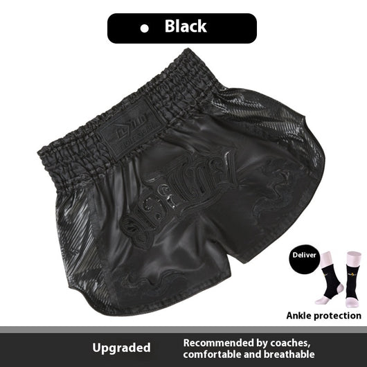 Pantalones Cortos Profesionales de Boxeo Tailandés y Sanda para Hombre y Mujer - Image 3