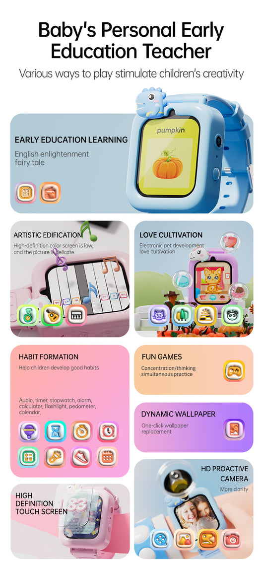 Reloj Inteligente Infantil Multifunción con Cámara de Foto y Video - Image 14