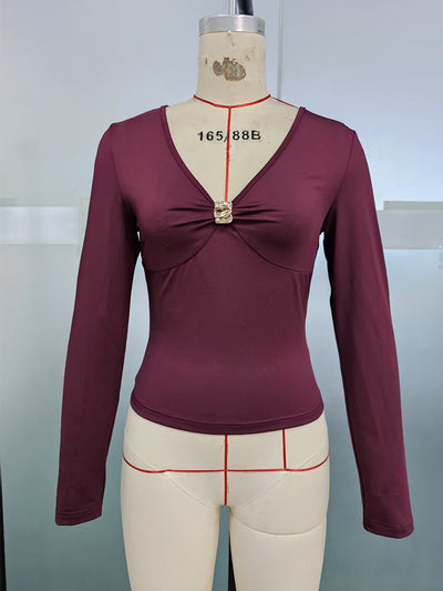 Blusa Elegante de Manga Larga para Mujer - Image 9