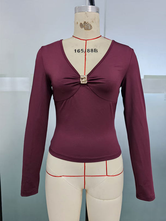 Blusa Elegante de Manga Larga para Mujer - Image 9
