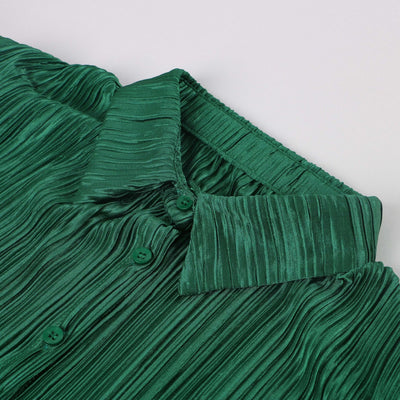Blusa Suelta con Pliegues y Costuras de Contraste - Image 16