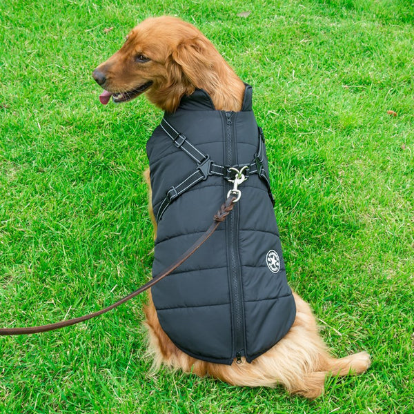 Abrigo Reflectante Impermeable para Perros Grandes - Chaleco Térmico Invierno