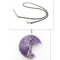 Cross-Border New Handmade Necklace Jewelry Moon Natural Crystal Stone Tree Of Life Jewelry Pendant Necklace Accessories Amethyst