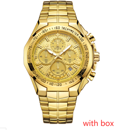 Reloj Cronógrafo de Acero Inoxidable WWOOR para Hombre - Multifunción Resistente al Agua - Image 8