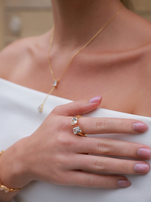 Anillo de Diseño Exclusivo Lujo Ligero para Mujer - Image 16