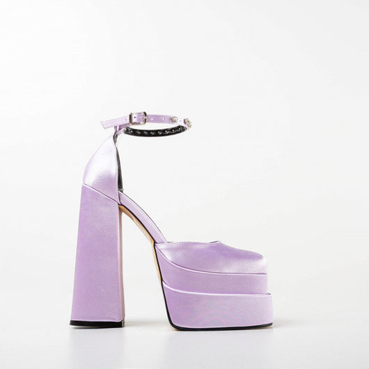 Tacones Plataforma 14cm con Brillantes Cristal - Image 5