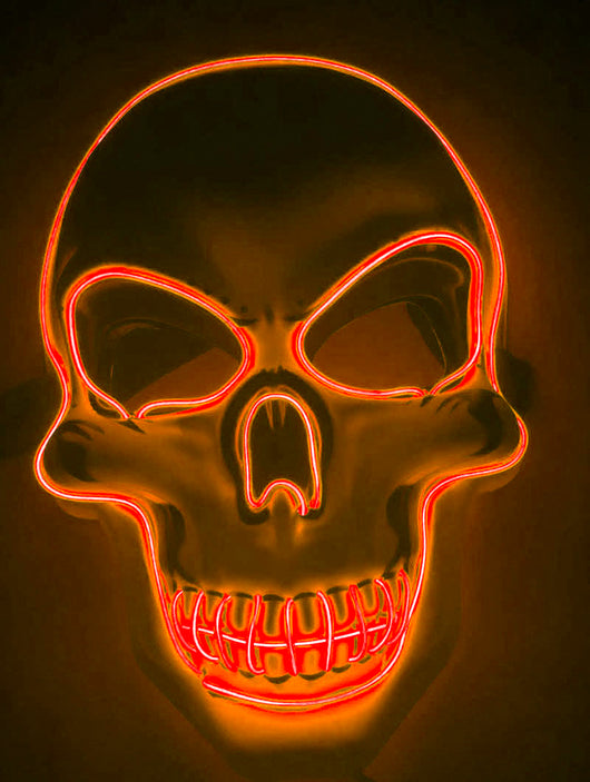 Máscara de Calavera LED Brillante Aterradora para Halloween - Image 16