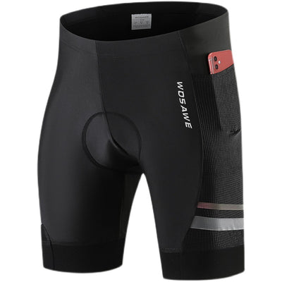 Pantalones Capri Transpirables de Punto Cinco con Cojín de Silicona - Image 7