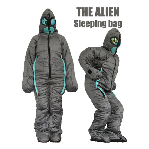 Saco de Dormir Versátil Alien - Fibra Poliéster Cómodo y Duradero