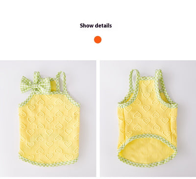 Chaleco Arnés con Moño y Textura Alivio Cardíaco para Perros Pequeños - Image 20