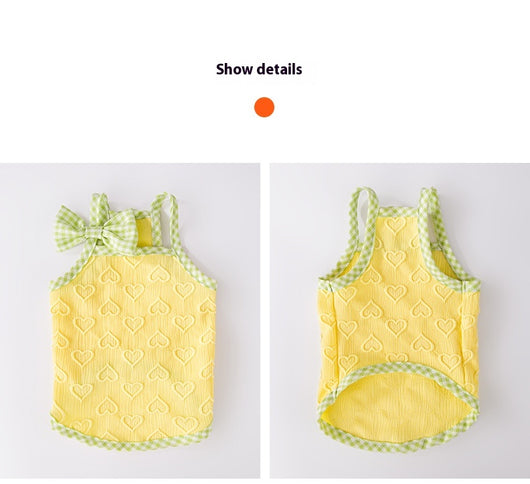 Chaleco Arnés con Moño y Textura Alivio Cardíaco para Perros Pequeños - Image 20