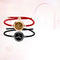 Smart Couple Bracelet Pair Induction Milan rope Negro and Rojo