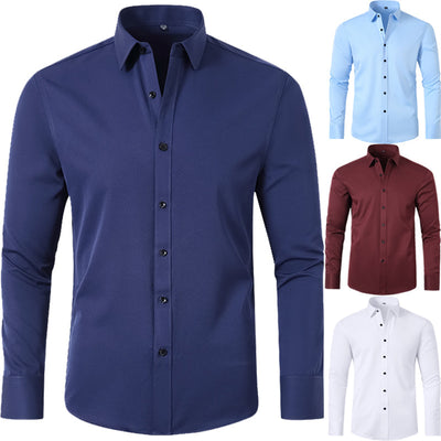Camisa Ejecutiva Elástica Antirruga sin Planchado para Hombre - Image 22