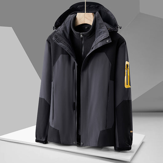 Chaqueta Impermeable Cortavientos con Forro Interior Desmontable - Image 3