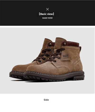 Bota Retro Americana para Hombre - Caña Media en Cuero - Image 9