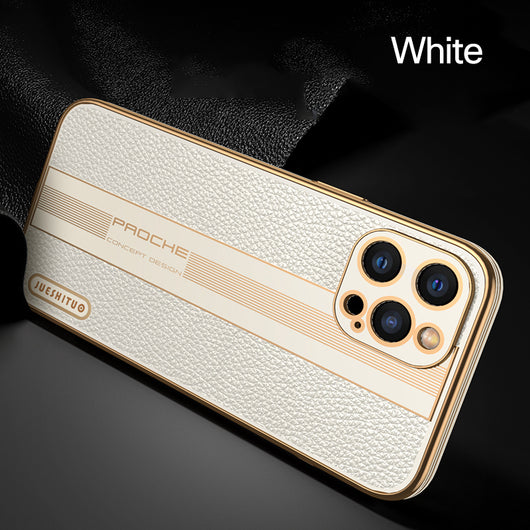 Funda de Cuero Premium para iPhone con Protección Total de Lentes - Image 3